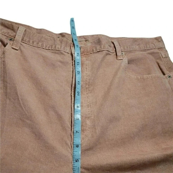 New American Eagle 24R Corduroy Mom Jean Fit Pants Rose Pink High Rise Stretch - Picture 6 of 12